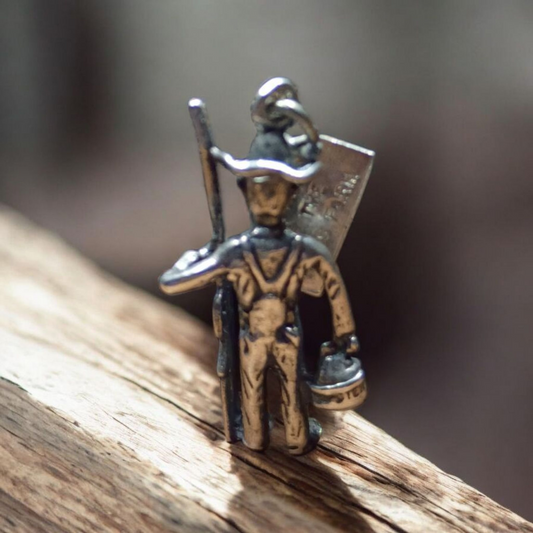 3D Sterling Silver Shepherd of the Hills Farm Charm