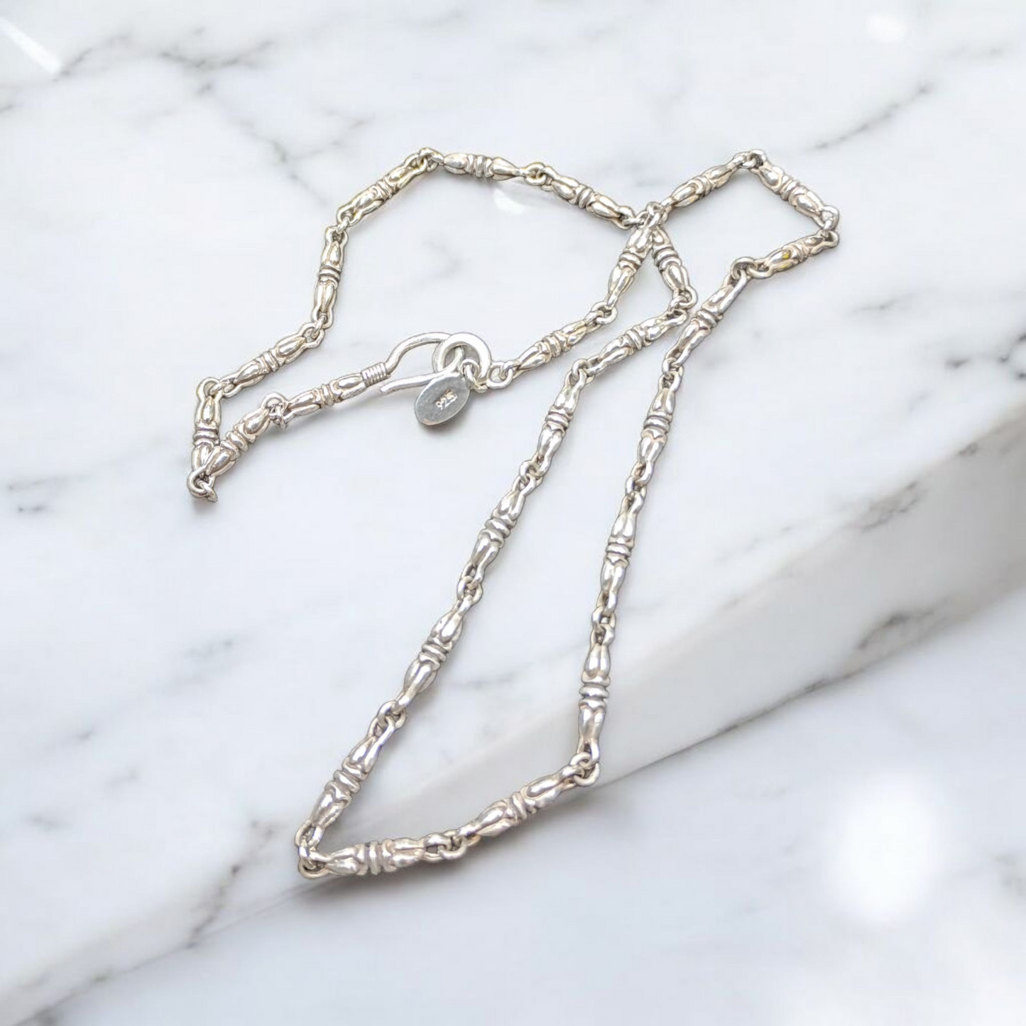 Vintage Sterling Silver Byzantine chain