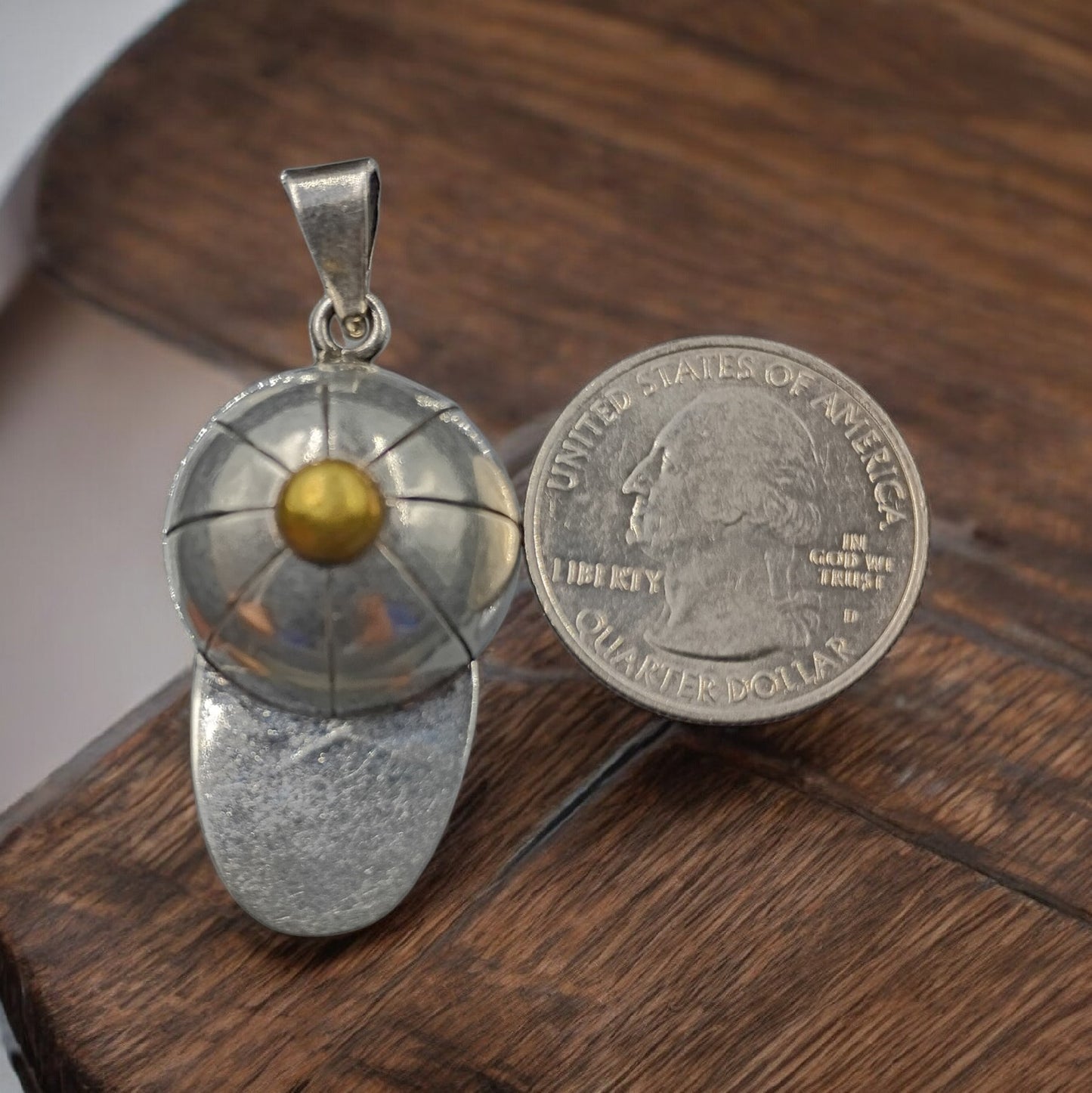 3D Baseball Hat Pendant