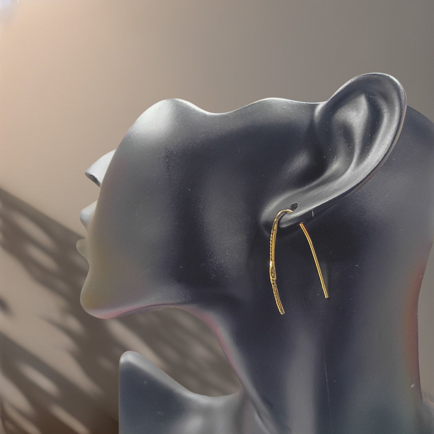 925 Sterling Silver Cubic Zirconia threader earrings