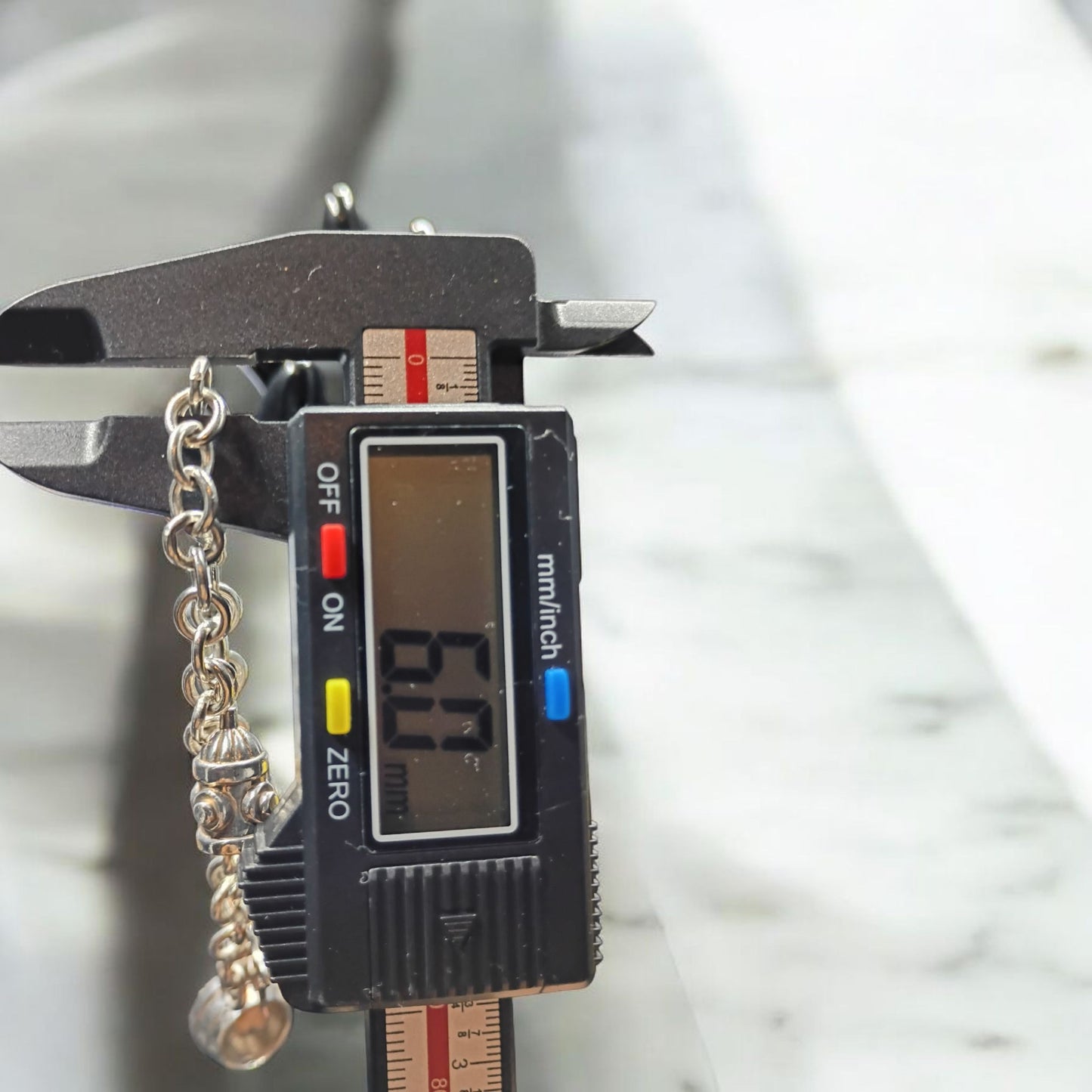 Vintage Silver cable link charm bracelet with dog charms