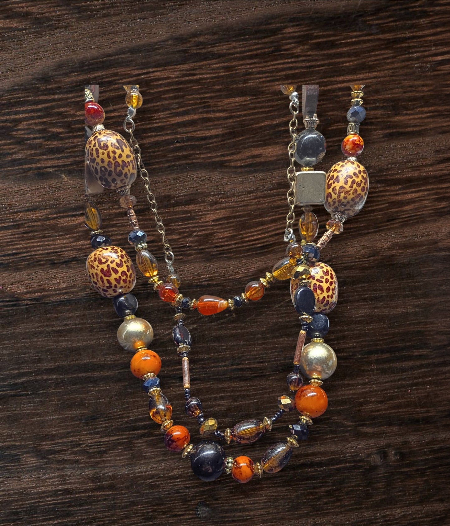 Vintage Mid Century Beaded Necklace