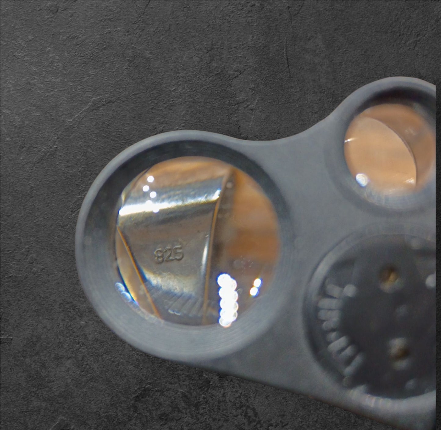 Whitney Kelly sterling silver Malamute and landscape jasper pendant