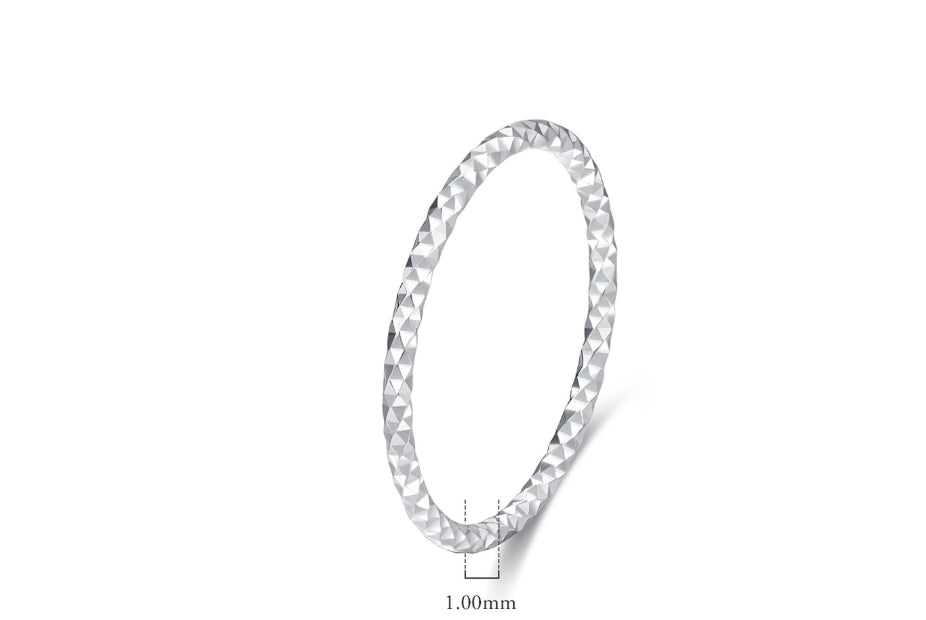 Minimalist Thin Silver Ring - Delicate Stackable Band