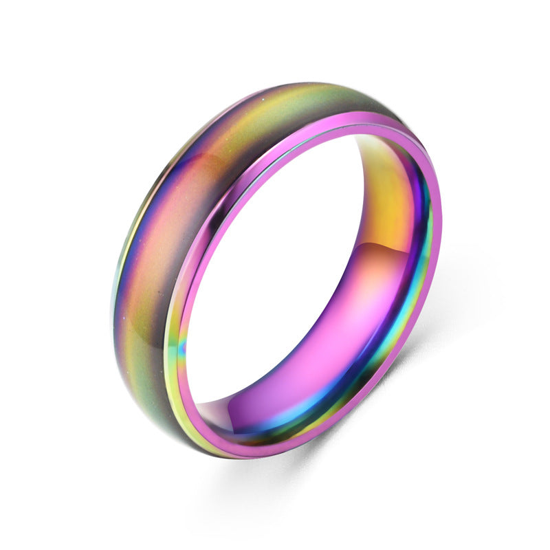 Multicolored ring on a white background