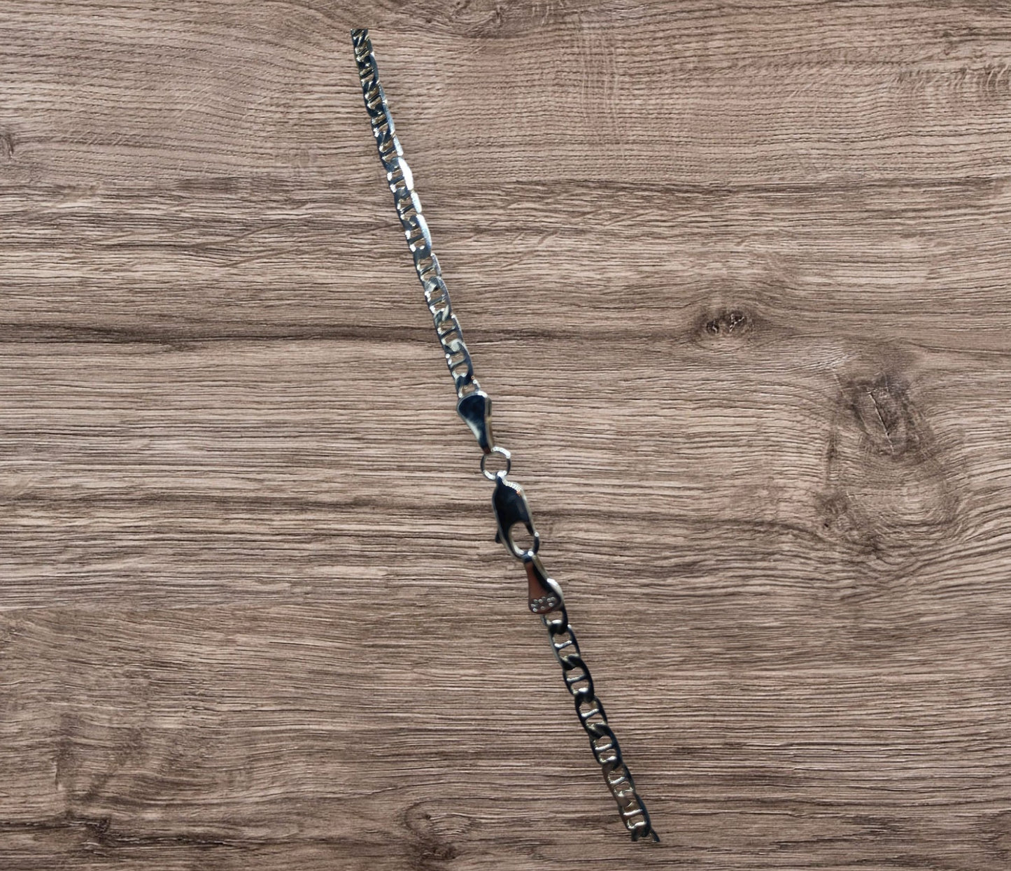 Flat Mariner Sterling Silver Chain