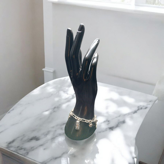 Vintage Sterling Silver Charm Toggle Bracelet