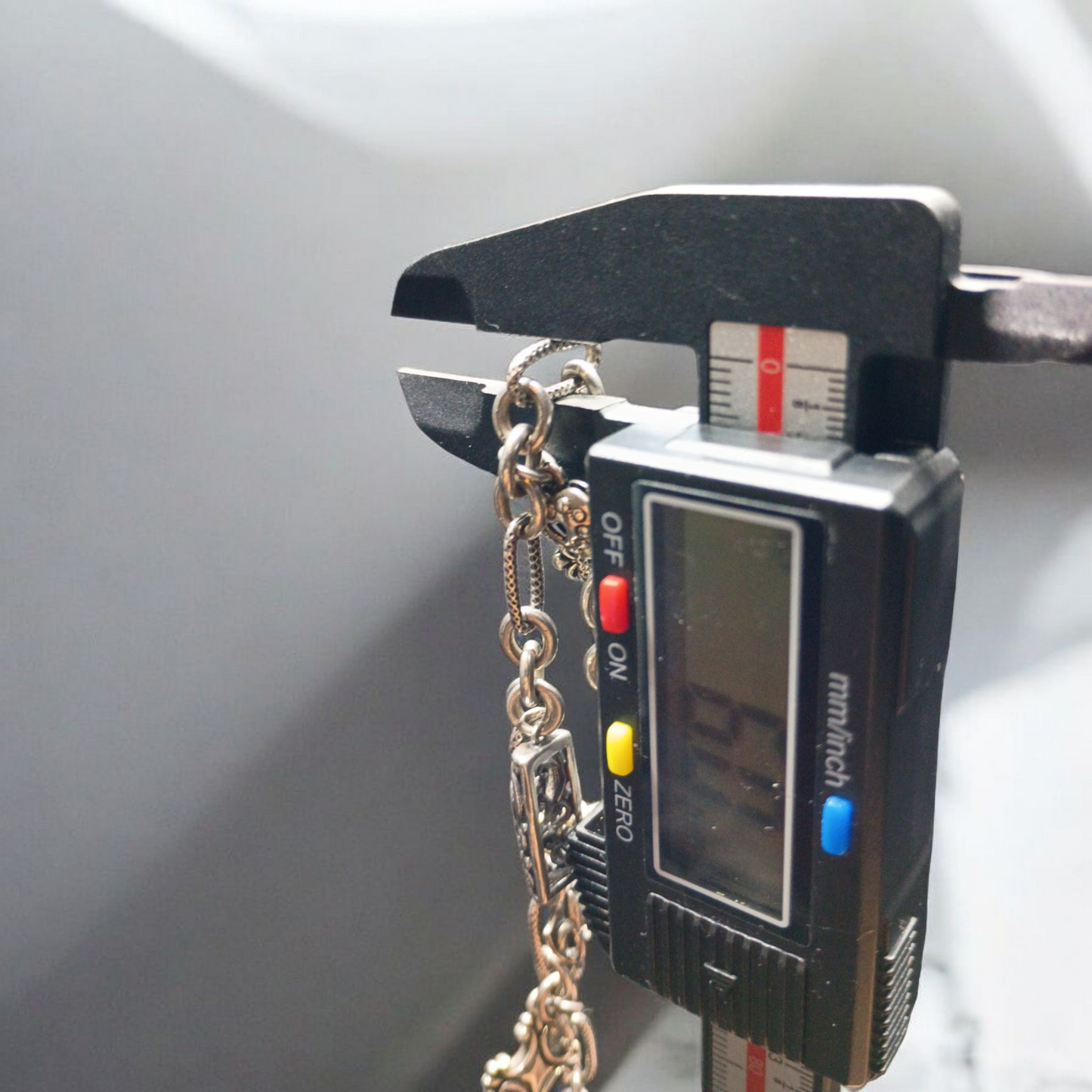 Vintage Sterling Silver Charm Toggle Bracelet