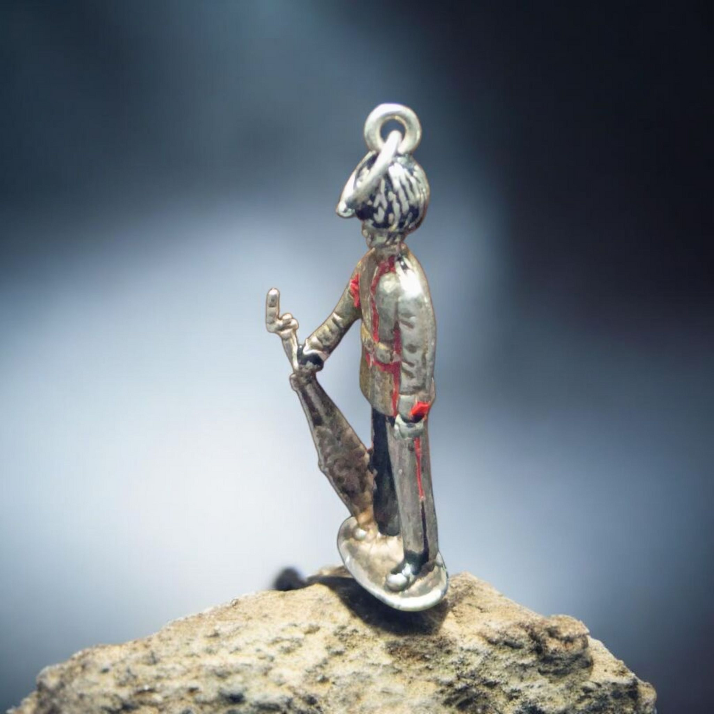 Vintage 3d Queen's Guard Charm