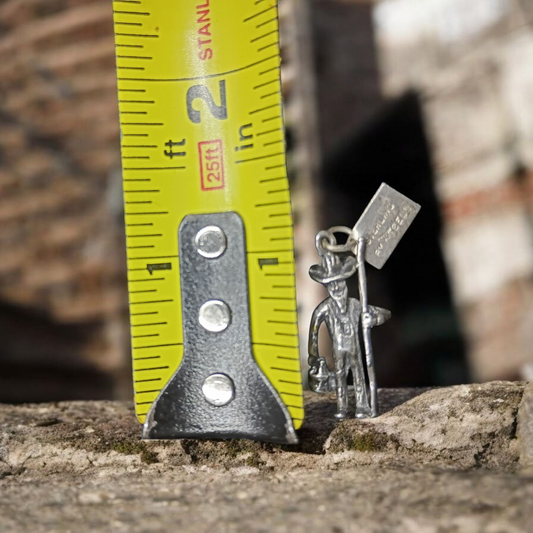 3D Sterling Silver Shepherd of the Hills Farm Charm