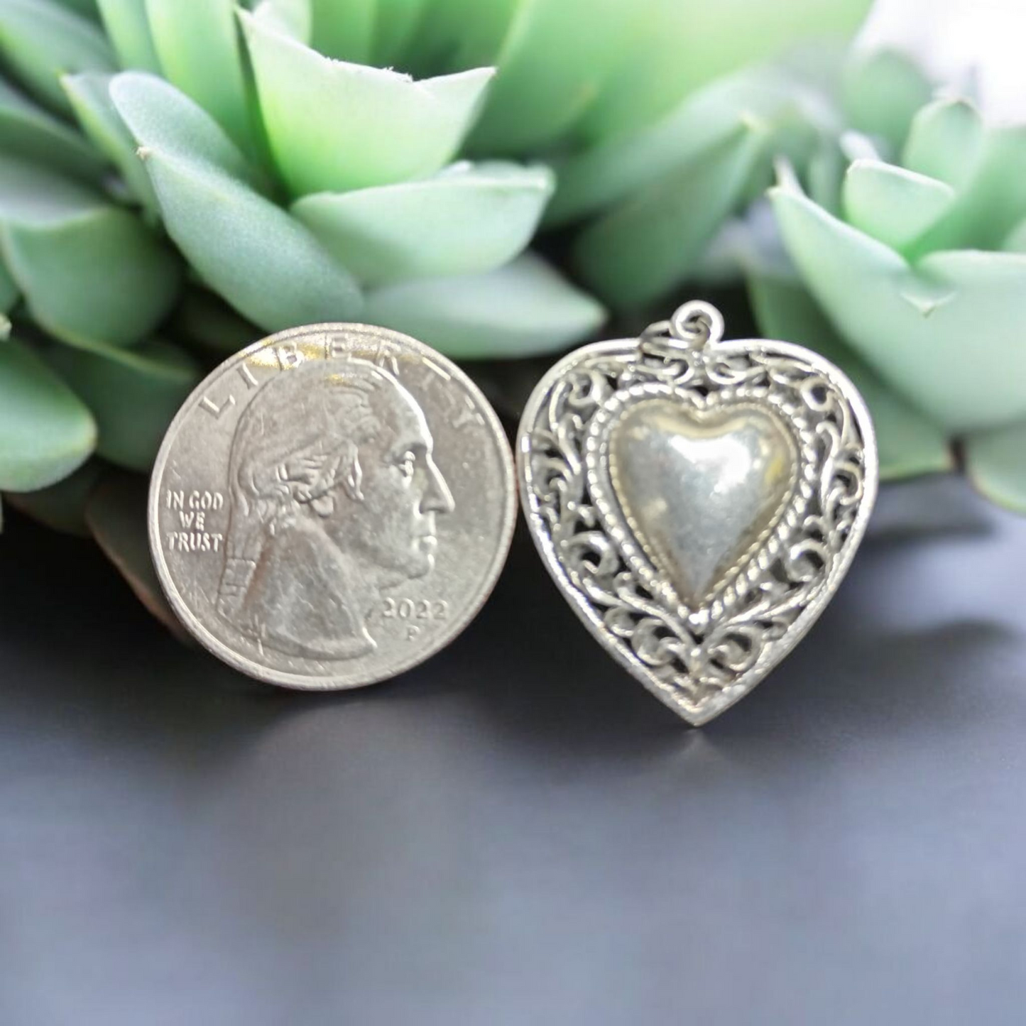 Vintage heart pendant