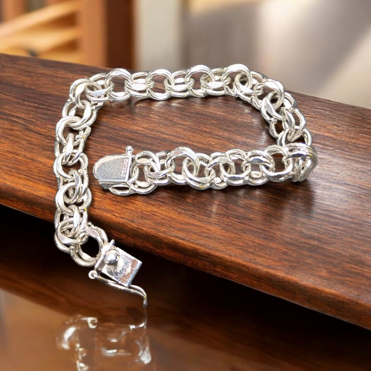 Double Link Charm Bracelet