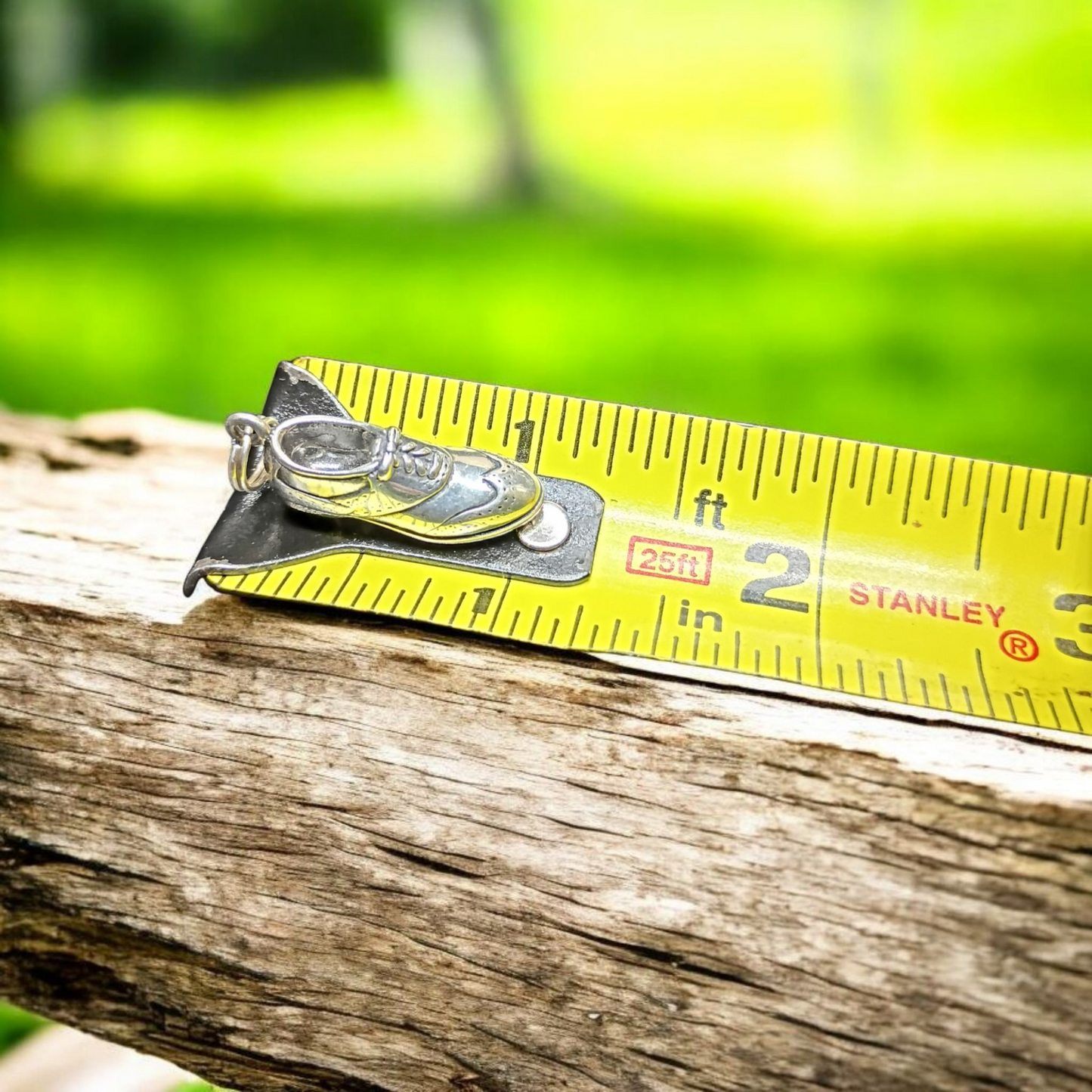 Vintage Silver 3d Golf Shoe Charm