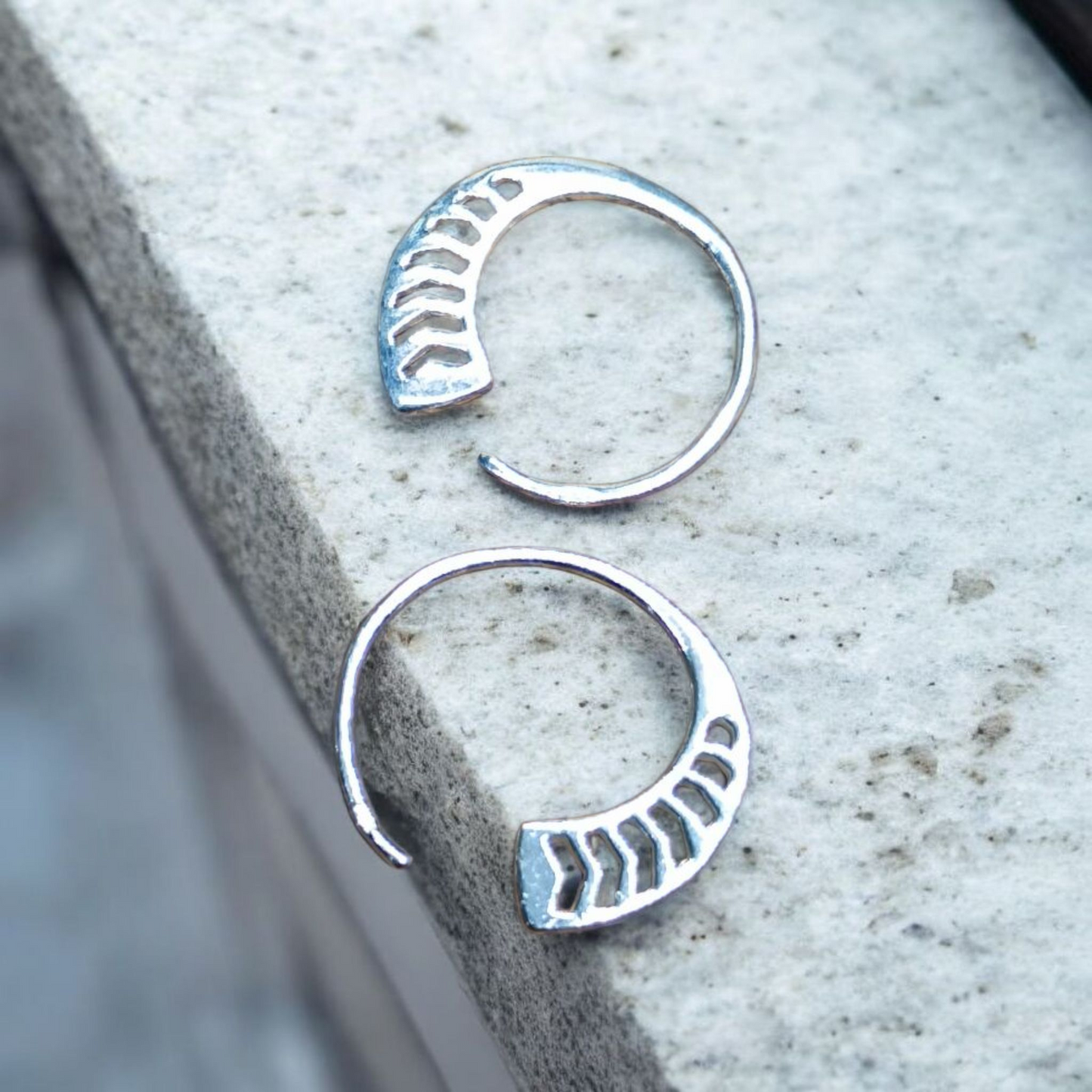 Lecalla Sterling Silver Heart love Wire Threader Earrings