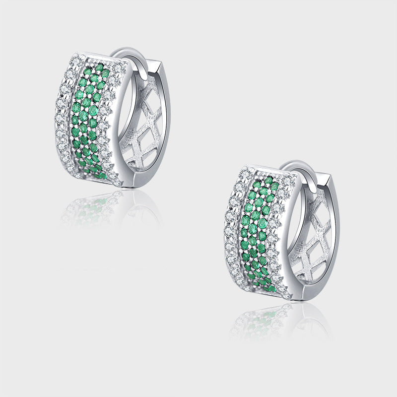Chic Square Zirconia Studs