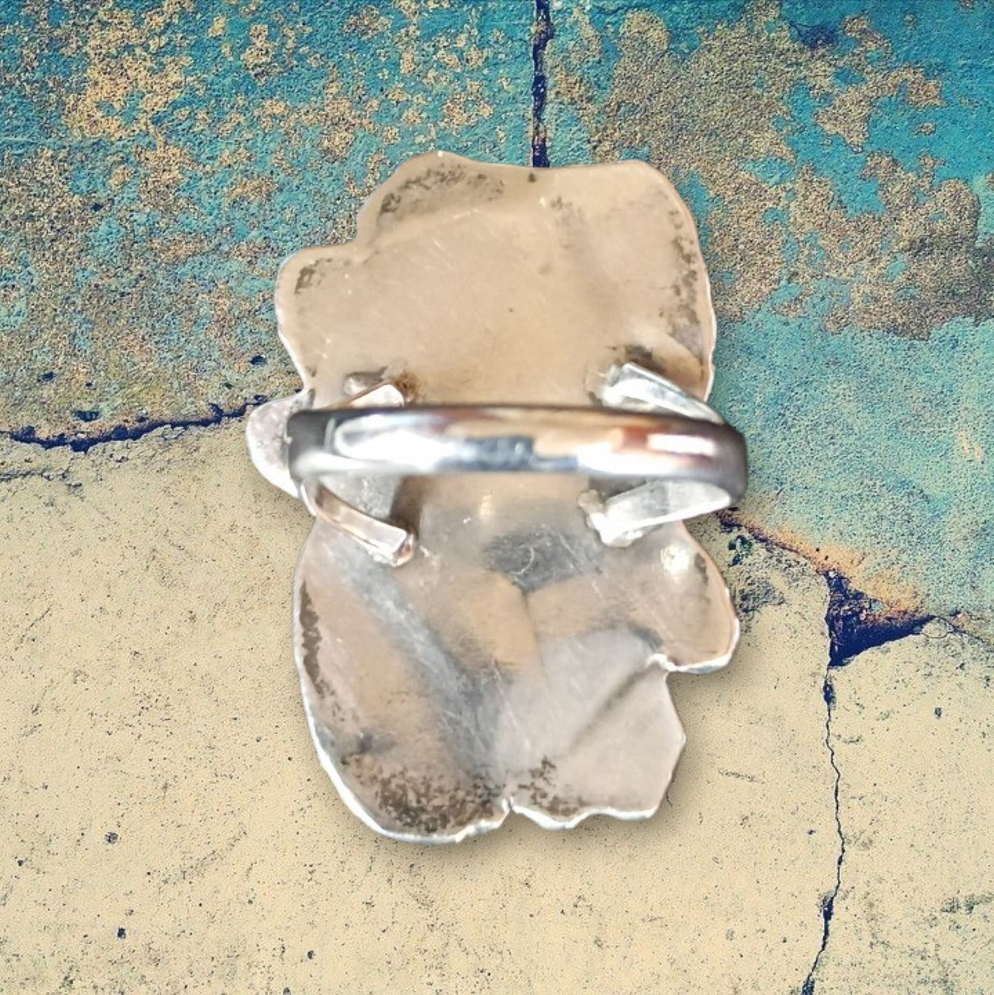 Vintage Southwest Native American Turquoise Sterling silver ring