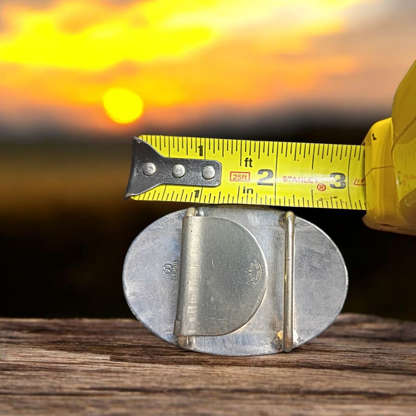 1980 Vintage Diablo Cowboy Western belt buckle