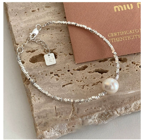 S925 Sterling Silver Love Square Bracelet