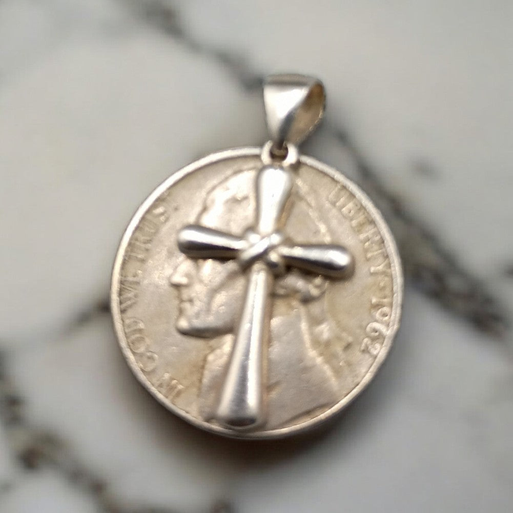 3d Vintage Solid Cross