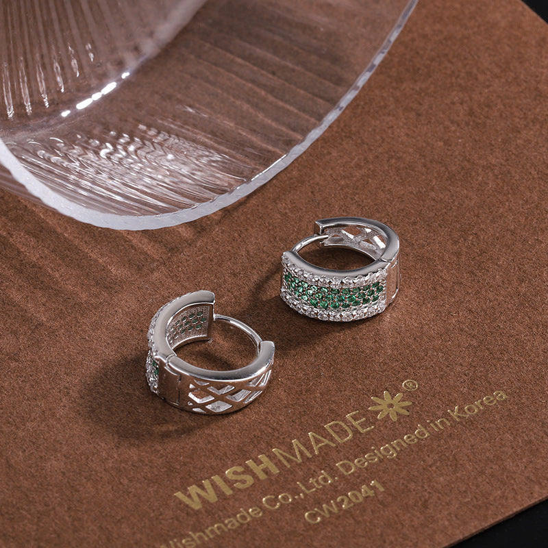 Chic Square Zirconia Studs