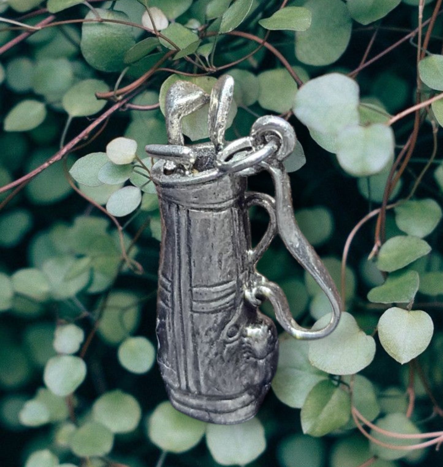Danecraft Sterling 3D Golf Bag charm pendant
