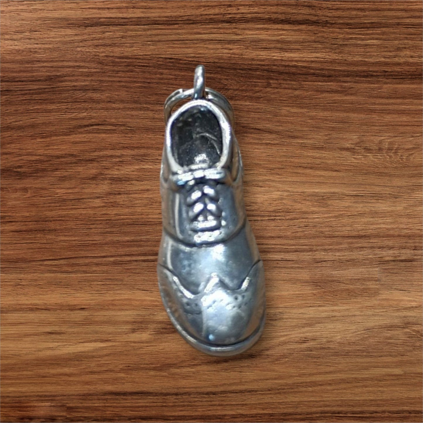 Vintage Silver 3d Golf Shoe Charm