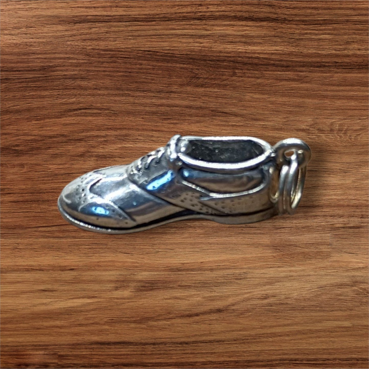 Vintage Silver 3d Golf Shoe Charm
