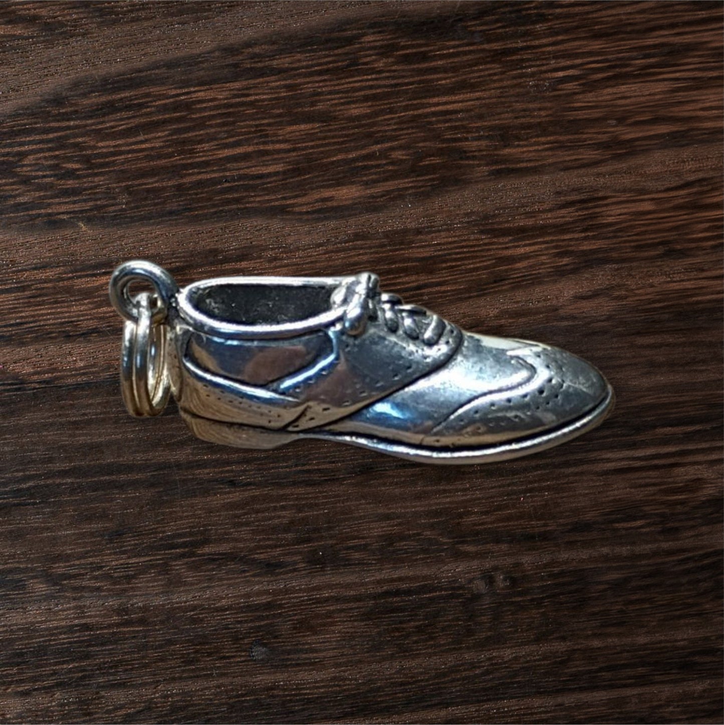 Vintage Silver 3d Golf Shoe Charm