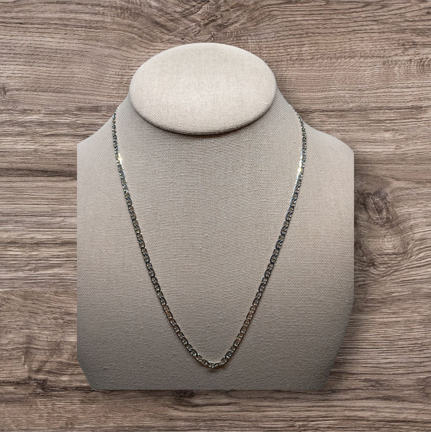 Flat Mariner Sterling Silver Chain