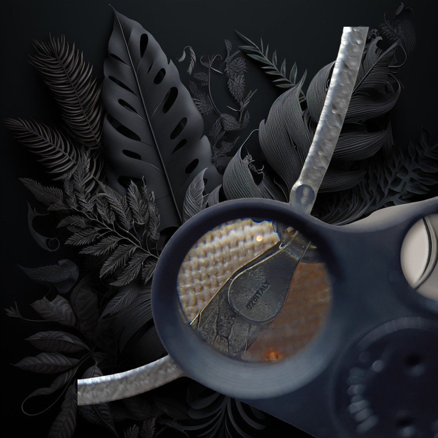 Vintage Sterling Silver Herringbone