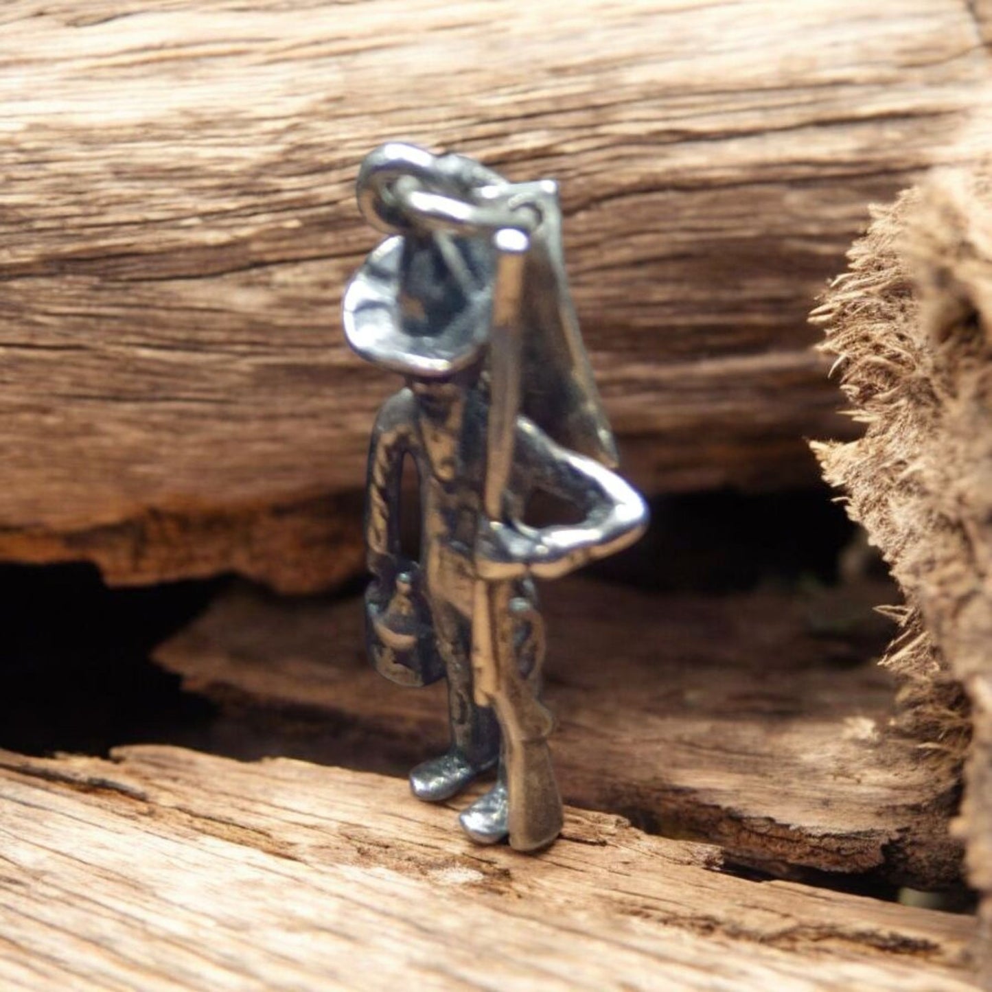 3D Sterling Silver Shepherd of the Hills Farm Charm