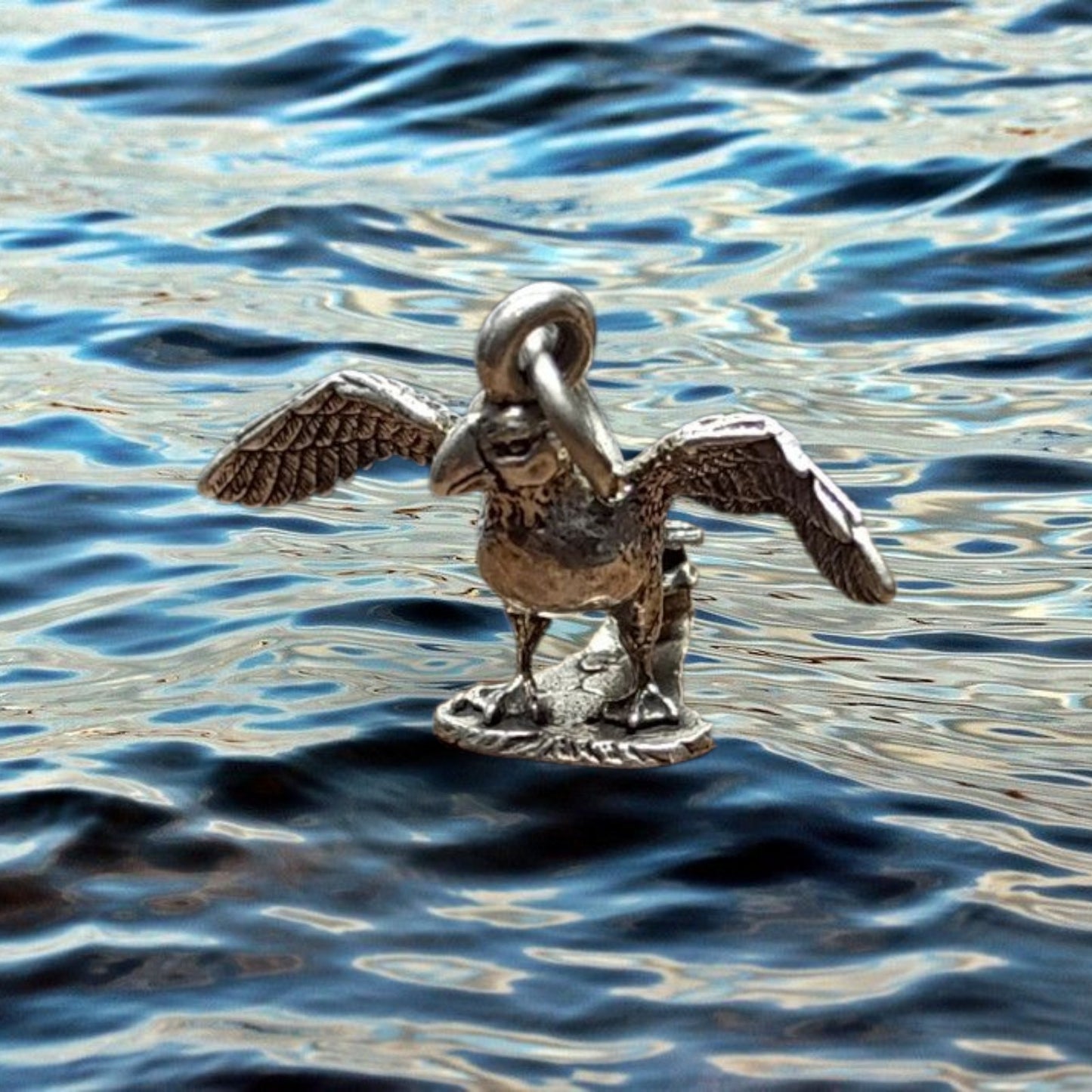 3D Puffin bird charm