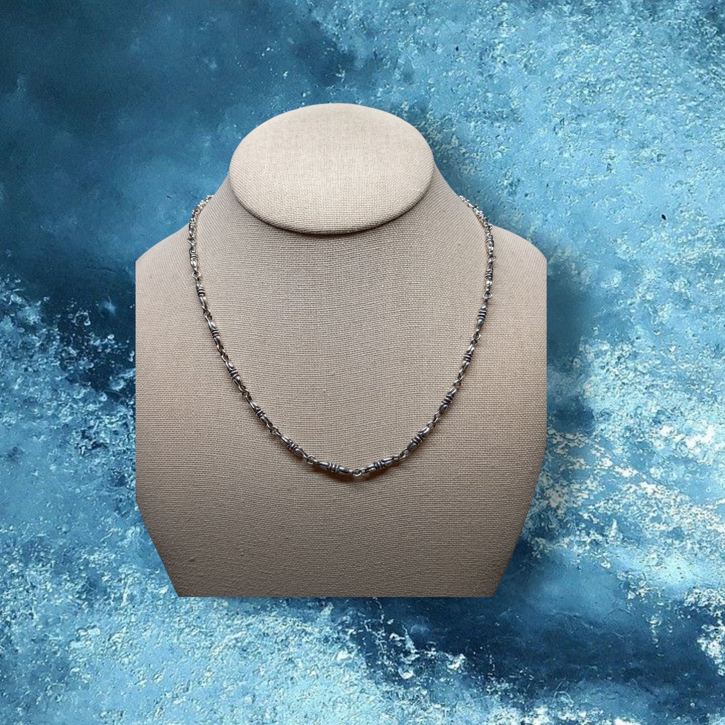 Vintage Sterling Silver Byzantine chain